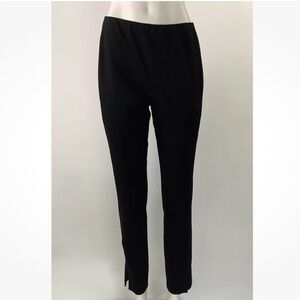 J Jill Sz S Ponte Slim Leo Pants In Black Viscose Rayon Pullon Style